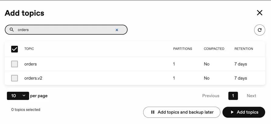 Topic Metadata